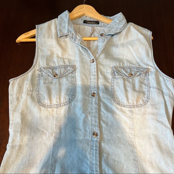 Faded denim dress- size medium - Picture 2 of 4